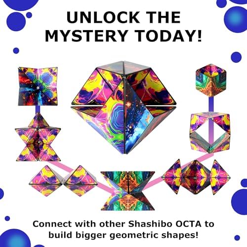 Shashibo OCTA Magnetic Puzzle Toy, Stress Relief Fidget Toy