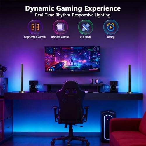DAYBETTER Smart LED Light Bars,RGBICWW TV Light Bar for Living Room,Gaming