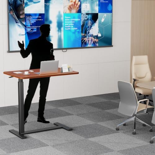 OLIXIS Overbed Table, Bedside Table, Mobile Standing Desk for Apartment