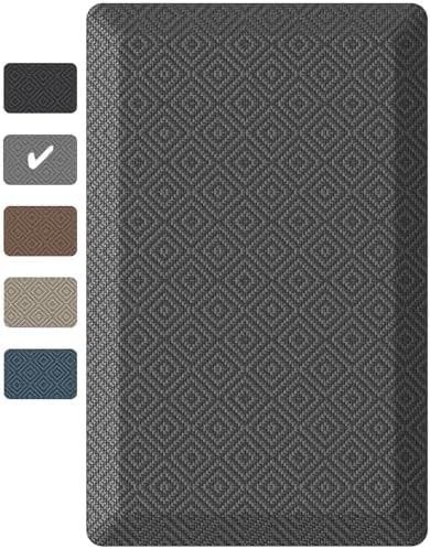 Ophanie Kitchen Mats for Floor 20x32 & 20x70 Grey