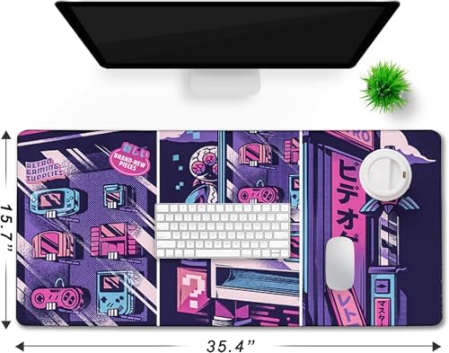 Japanese Comic Desk Mat Large Office Desk Pad Gaming Mouse Pad