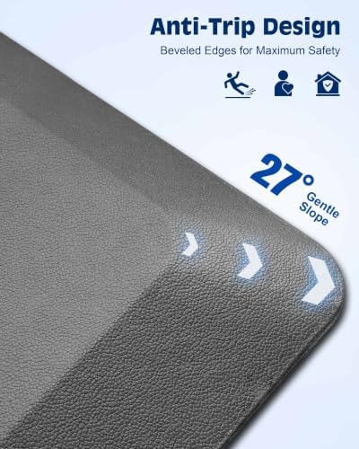FEATOL 1 Inch Extra Thick Anti-Fatigue Mat for Standing Desk & Kitchen