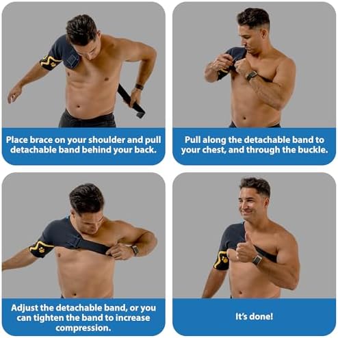 ORTONYX Shoulder Stability Brace Compression Sleeve Rotator Cuff Support