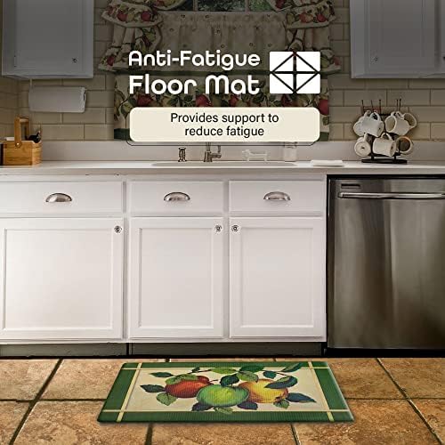 Anti-Fatigue Floor Comfort Mat, 18 x 30 in, Multi Color, Waterproof