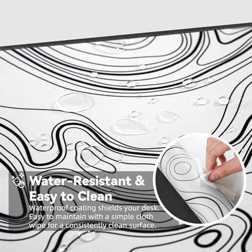 Reniteco Waterproof Large Office & Gaming Mouse Pad, 31.5" x 11.8" x 0.12"