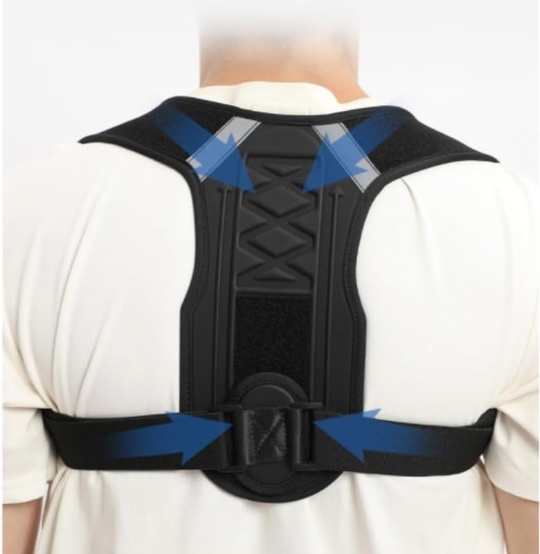 Correction Belt Anti-hunchback Sitting Posture Corrector Invisible Clavicle (D,Medium)
