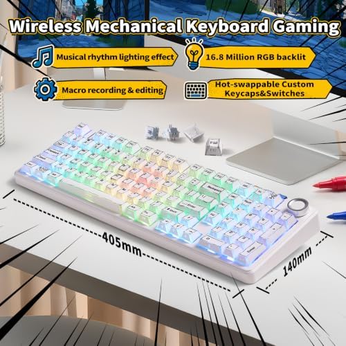 LEOBOG X Aula Wireless Mechanical Keyboard 8000mAh Creamy Gaming Keyboards