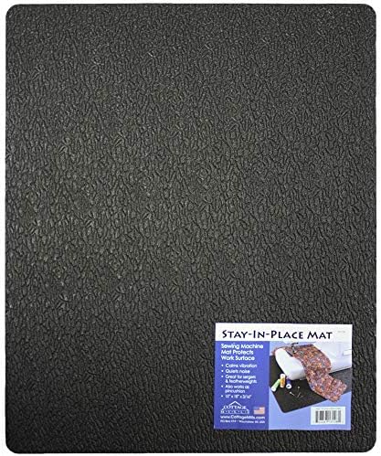 Stay-In-Place Machine Mat - 15" x 18" - Calms Vibration and Dampens Noise