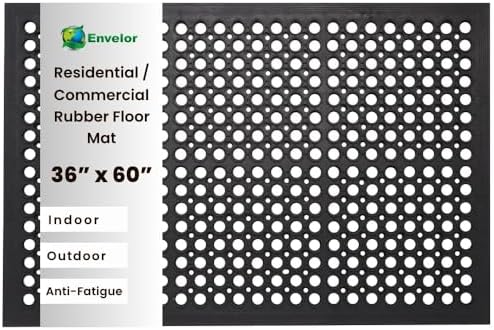 Envelor Anti Fatigue Bar Mat, Non Slip Kitchen Floor Door Mat, 36 x 60 in