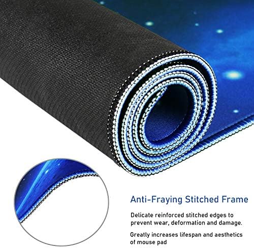 Extended Large Mouse Pad, Gaming Mouse Pad with Nonslip Base- Blue