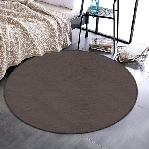 Highly Premium Quality Floor Mat, Office Chair Decor Mat, Room Sofa Yoga Soft Round Carpet Grey, 60inch