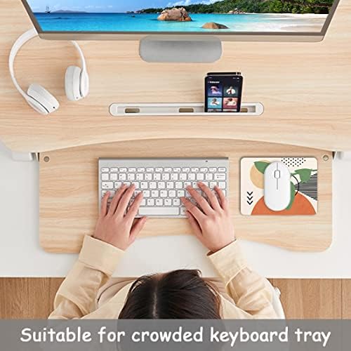 Dapesuom Small Mouse Pad, 6 x 8 Inch Thick Rubber Premium-Textured Non-Slip Portable & Washable Mini Mouse Mat for Women Men Wireless Laptops Keyboard Tray Gaming Office Travel, Abstract Painting