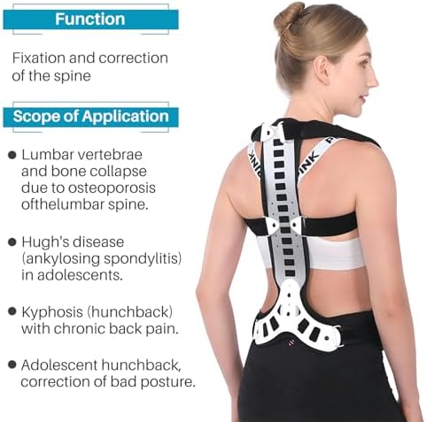 Posture Corrector Back Brace for Men & Women, Adjustable Spinal Support