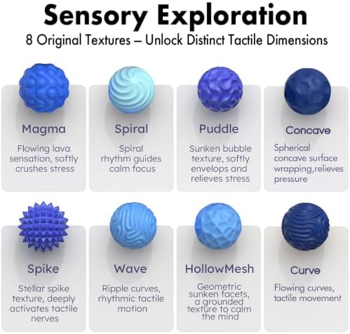 Magnetic Sensory Fidget Balls (8PCS), Weighted Magnet Balls Fidget Toys