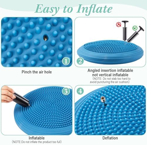 Libima 6 Pcs Sensory Cushion Wobble Seat 13 Inches
