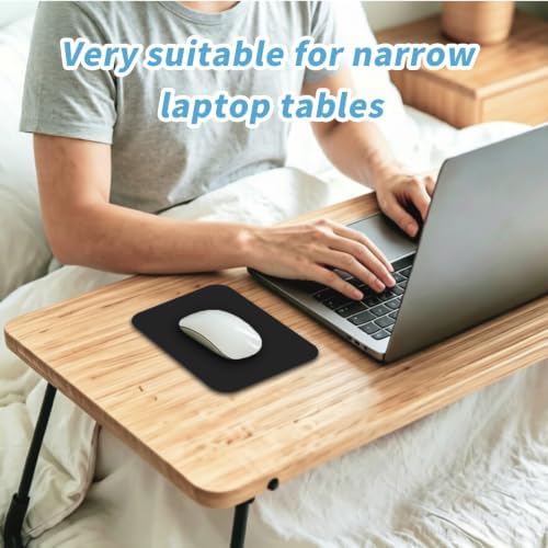 Small Mouse pad, with Edge-Sewn Design, extends Service Life by Twice, occupying the Optimal Size for the Mouse and Wrist Position. (Black)