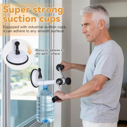 Arm Exerciser for Seniors, Portable Arm Bike with Adjustable Resistance