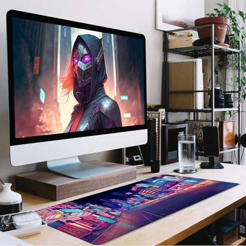 Japanese City Big Desk Mat Large Office Desk Pad