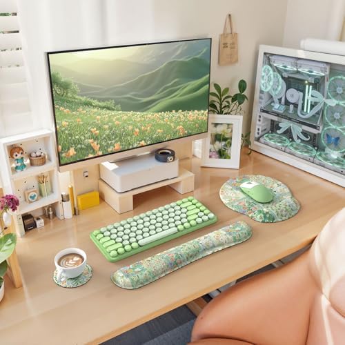 iLeadon Mouse Pad with Wrist Support, Ergonomic Mouse Pad Set