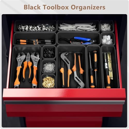 A-LuGei 【𝟲 𝗦𝗜𝗭𝗘】 Tool Box Organizer Tray Set Drawer Organizer Divider