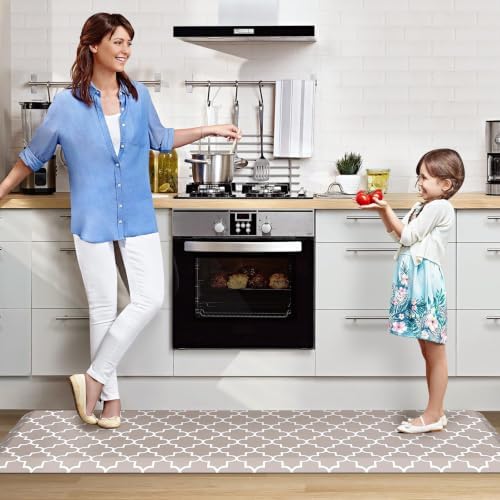 WISELIFE Anti Fatigue Mats for Kitchen Floor, 22" x 72", 4/5 Inch, Khaki