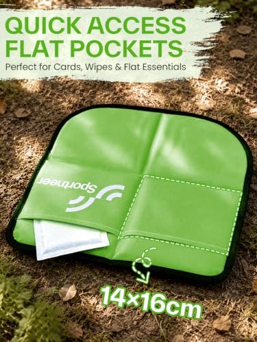 Sportneer Sitting Pad, Ultra-Light Waterproof Folding Seat Cushion for Kids, Compact Camping Mat for Backpacking, Hiking, Picnic & Bleachers