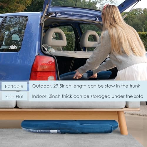 Nnewvante Floor Chair with Armrest,42 Position Adjustable Back Support