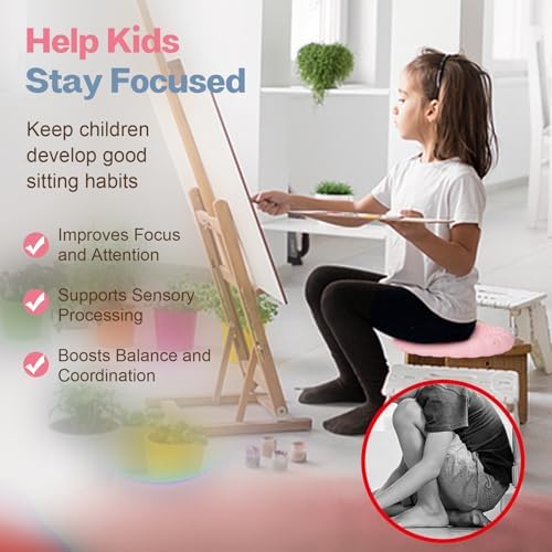kisnbld Wobble Cushion, Balance Disc with Pump, Core & Posture Training