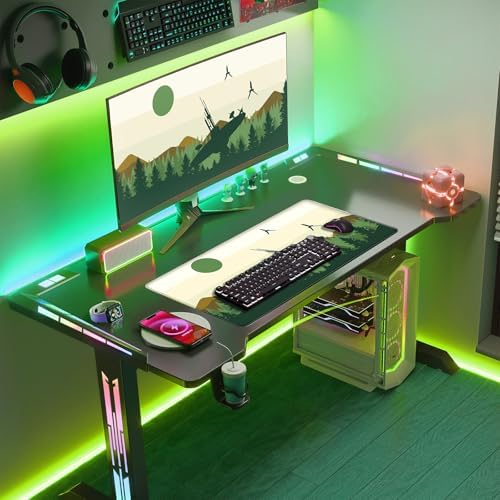 Spaceship XXL Large Gaming Mouse Pad Desk Mat Pad Non-Slip Rubber Base Desk Matt for Desktop Big Full Mousepad Computer Keyboard and Mouse Mat Extended Mouse Pad 31.5x15.7In