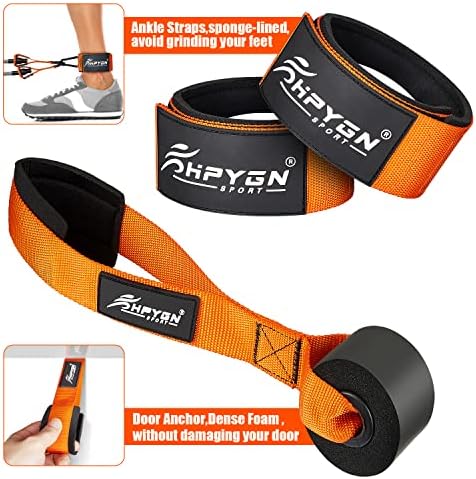 HPYGN Heavy Resistance Bands, 300LBS Exercise Bands for Working Out, Fitness Bands with Handles, Workout Bands for Men, Weight Bands Set for Muscle Training, Strength, Slim, Yoga, Home Gym Equipment