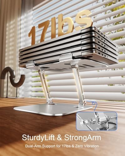 Laptop Stand for Desk, Adjustable Laptop Riser Holder