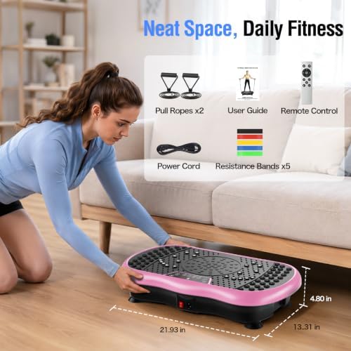 Vibration Plate Exercise Machine with 200 Speeds & 10 Presets