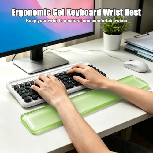 Keyboard Wrist Rest,Gel Wrist Rest for Keyboard-Green Wrist Rest
