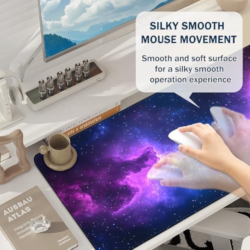 Mouse Pad Gaming - Desk Mat for Keyboard and Mouse - Large Mouse Pad for Desk, Mousepad (35.4" X 15.7") with Non-Slip Base, Desks Pad Mat Office and Home