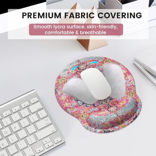 iLeadon Ergonomic Mouse Pad Set with Wrist Rest Non-Slip Desk Mat Set