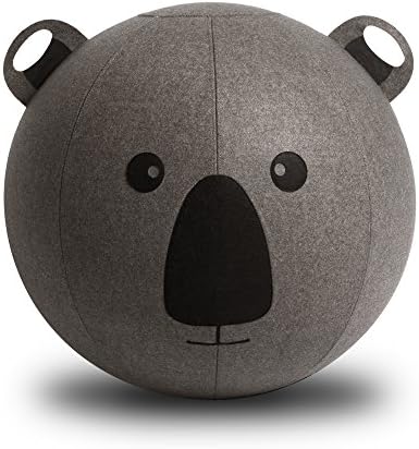 Vivora Niko - Sitting Ball Chair for Office and Home, Lightweight Self-Standing Ergonomic Posture Activating Exercise Ball Solution with Handle & Cover, Classroom & Yoga