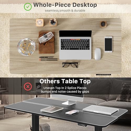 JOY worker Small Electric Sit Stand Desk, 40" Whole Piece Height Adjustable