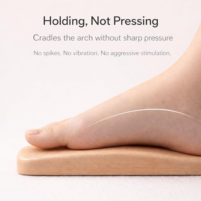 Foot Reset – Solid Maple Wood Foot Rest for Under Desk – Ergonomic Minimalist Foot Support for Daily Comfort and Relaxation