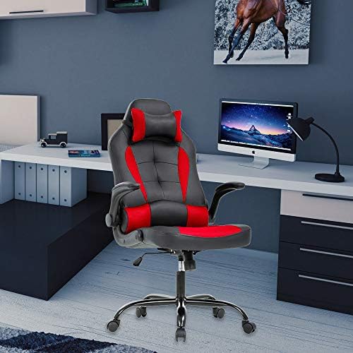 Meet perfect Ergonomic Gaming Chair with Lumbar Support, Red