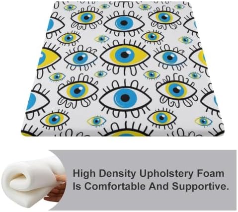 Funny Memory Foam Chair Pad for Adults Evil Eye Pattern