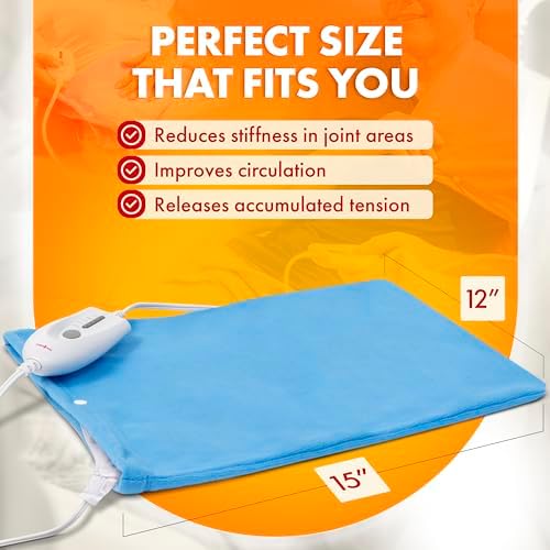 TheraCare Electric Dry Heating Pad, 12" x 15"