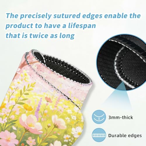 Small Mouse pad, with Edge-Sewn Design, extends Service Life by Twice, occupying the Optimal Size for the Mouse and Wrist Position. (Cherry Blossoms)