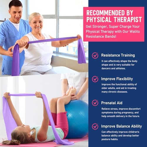 Resistance Bands for Working Out, Stretch Bands for Exercise, Yoga, Pilates