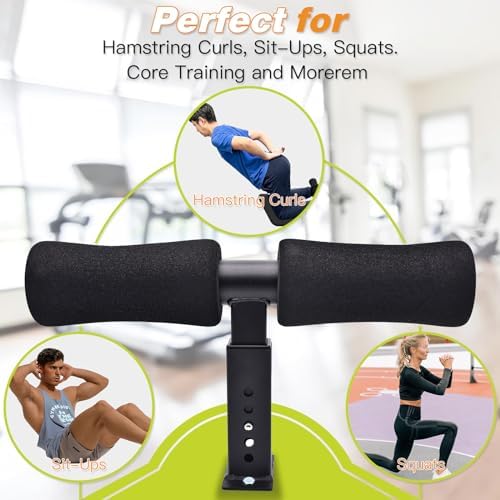Wall Mounted Nordic Hamstring Curl - LAT Pulldown Machines and Sit Up Exercises -Versatile Workout Tool for Nordic Curls Spanish Squats Core Twists,Enhance Your Core Strength and Leg Curls
