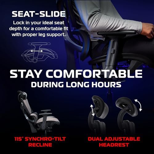 Respawn Specter Ergonomic Mesh Office Chair with Headrest & Lumbar