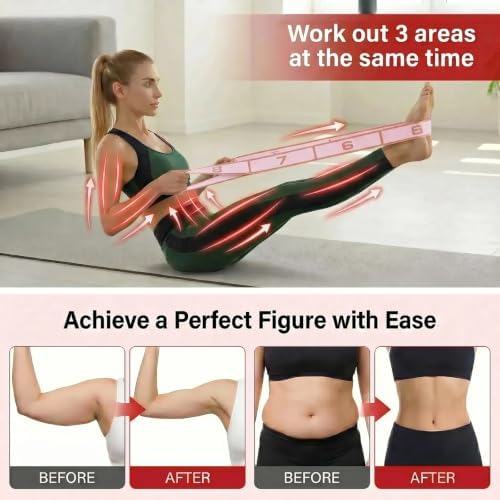 Resistance Bands for Legs: Numbered Stretch Bands for Exercise Yoga