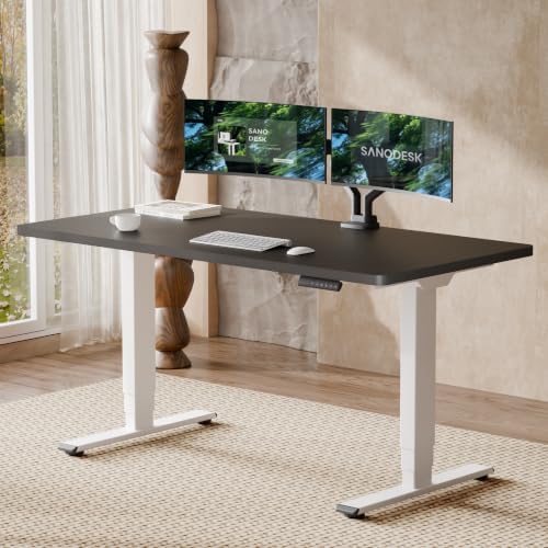 SANODESK Dual Motor Standing Desk 220lbs Height Adjustable Desk