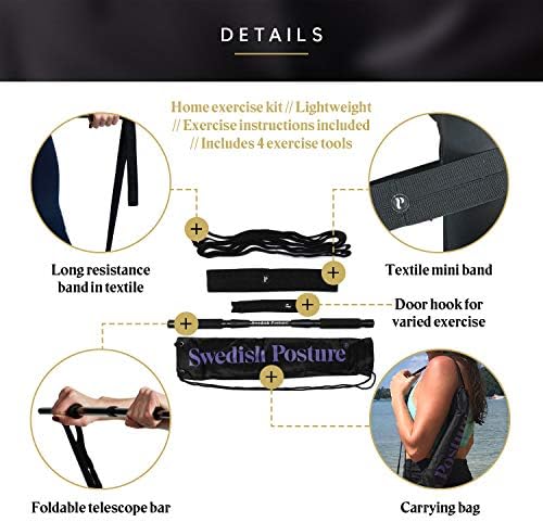 Mini Gym, Full Body Exercise Kit with Resistance Band to Use at Home, to Travel, Or at The Office