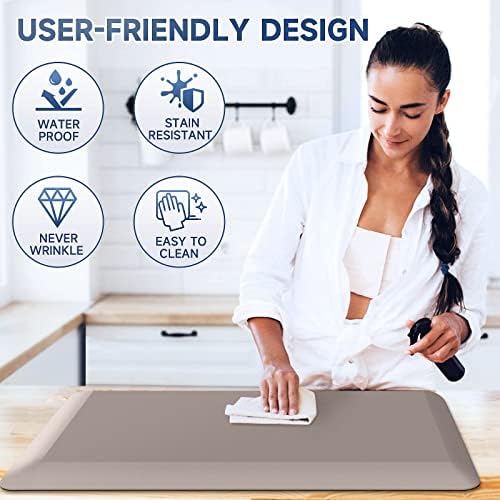 4/5 Inch Thick Kitchen Mats for Floor, StepRite Kitchen Rug for Standing