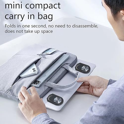 Lightweight Portable Laptop Cooling Stand Foldable Alloy Risers for 13-17Inch Notebook Use MultiAngle Ergonomic Laptop Stand for and Home